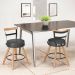 2 Cadeiras Com Encosto Chicago Preto