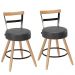 2 Cadeiras Com Encosto Chicago Preto