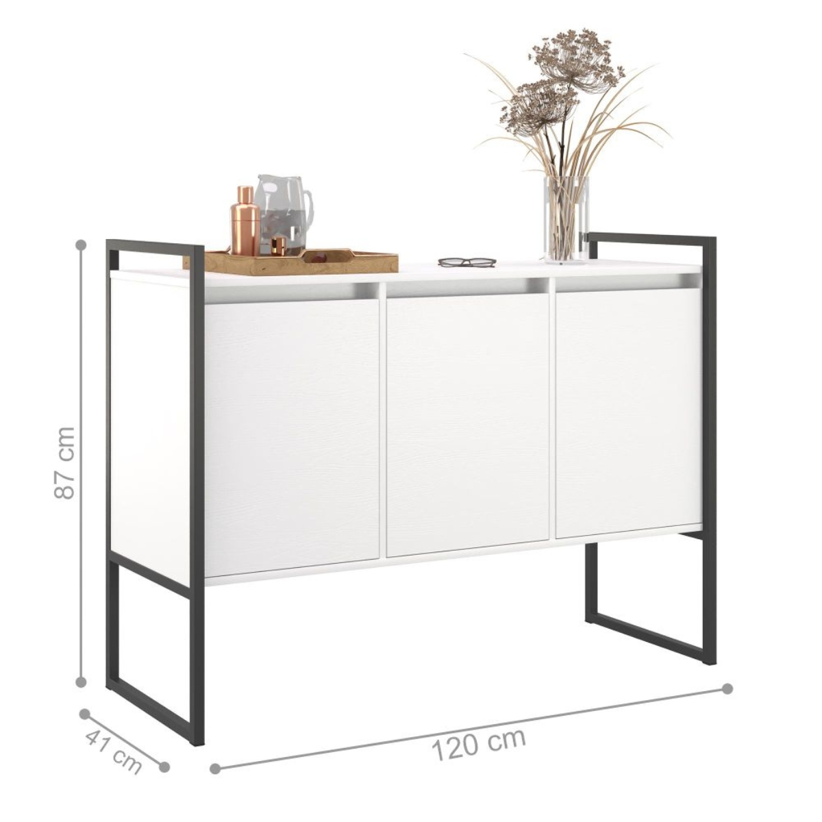 Aparador Buffet Industrial Turquia Branco
