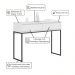 Aparador Buffet Rio 2 Gavetas Para Sala 90 cm Branco