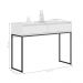 Aparador Buffet Rio 2 Gavetas Para Sala 90 cm Branco