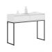 Aparador Buffet Rio 2 Gavetas Para Sala 90 cm Branco