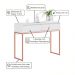 Aparador Buffet Rio 2 Gavetas Para Sala 90 cm Branco Cobre