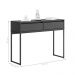 Aparador Buffet Rio 2 Gavetas Para Sala 90 cm Preto  