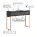Aparador Buffet Rio 2 Gavetas Para Sala 90 cm Preto Cobre