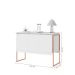 Aparador Buffet para Sala Industrial Oslo Branco Cobre