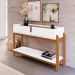 Aparador para Sala Retrô Welch Branco Cedro
