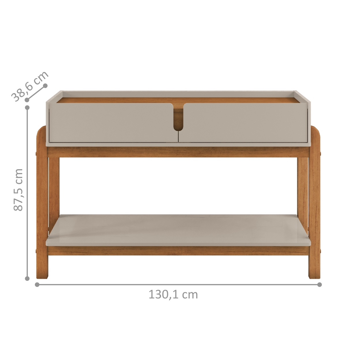 Aparador para Sala Retrô Welch Off White Cedro