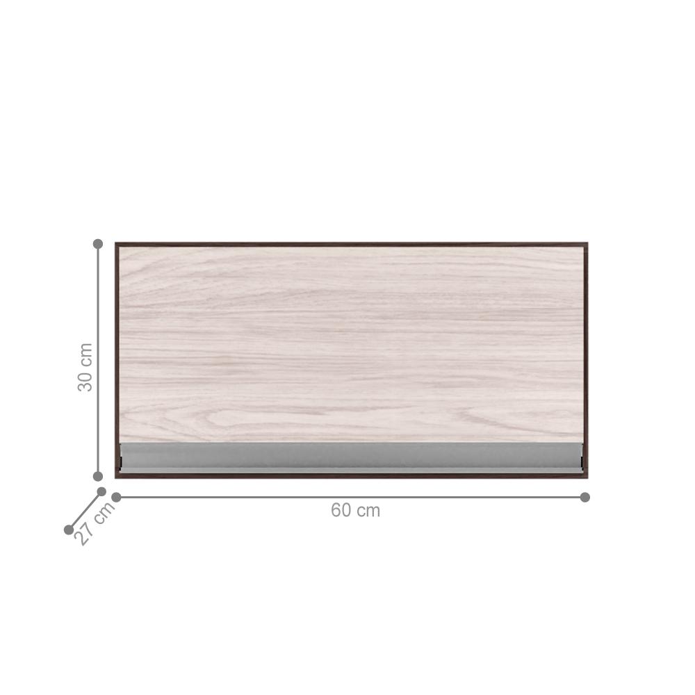 Armário Aéreo 60 cm Leeds Castanho Avelã