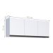 Armário Aéreo para Cozinha  3 Portas Anori Branco