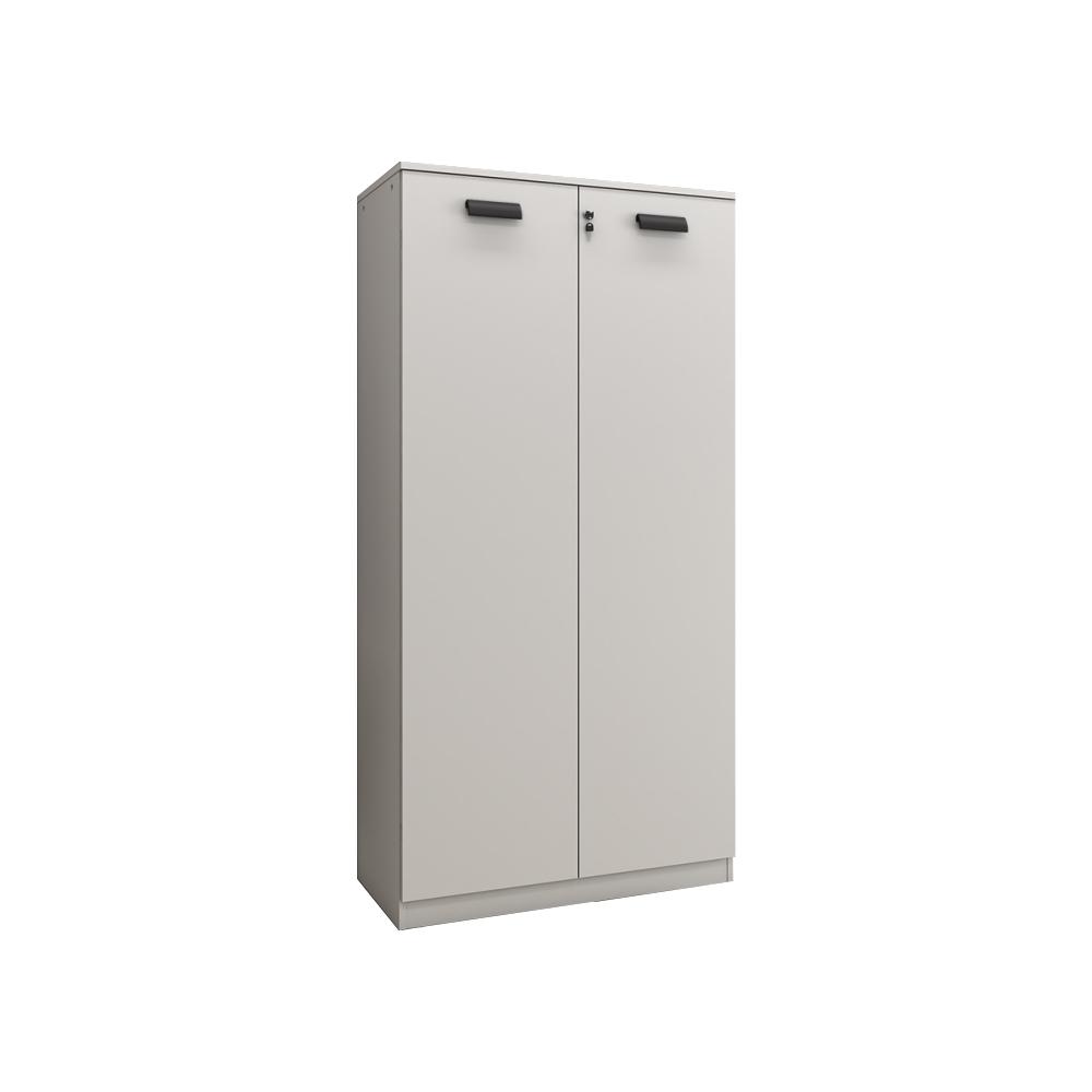 Armário Alto com 2 Portas Fechado para Escritório - Platina