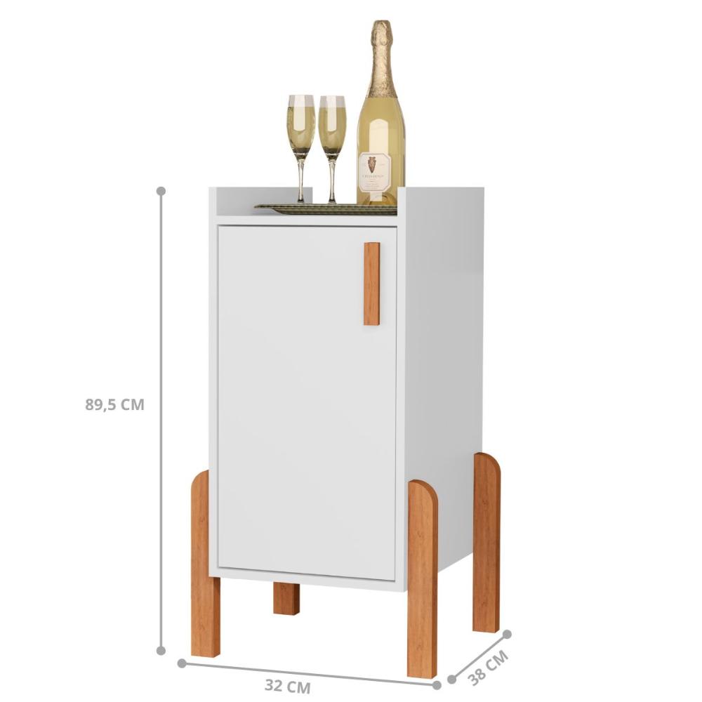 Armário Com 1 Porta Montevarchi Branco