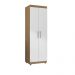Armário Multiuso Albion 2 Portas amendoa branco  