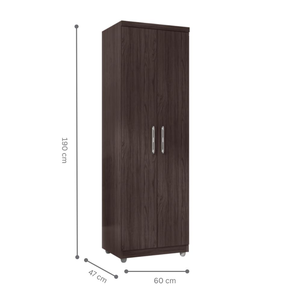 Armário Multiuso Albion 2 Portas castanho  