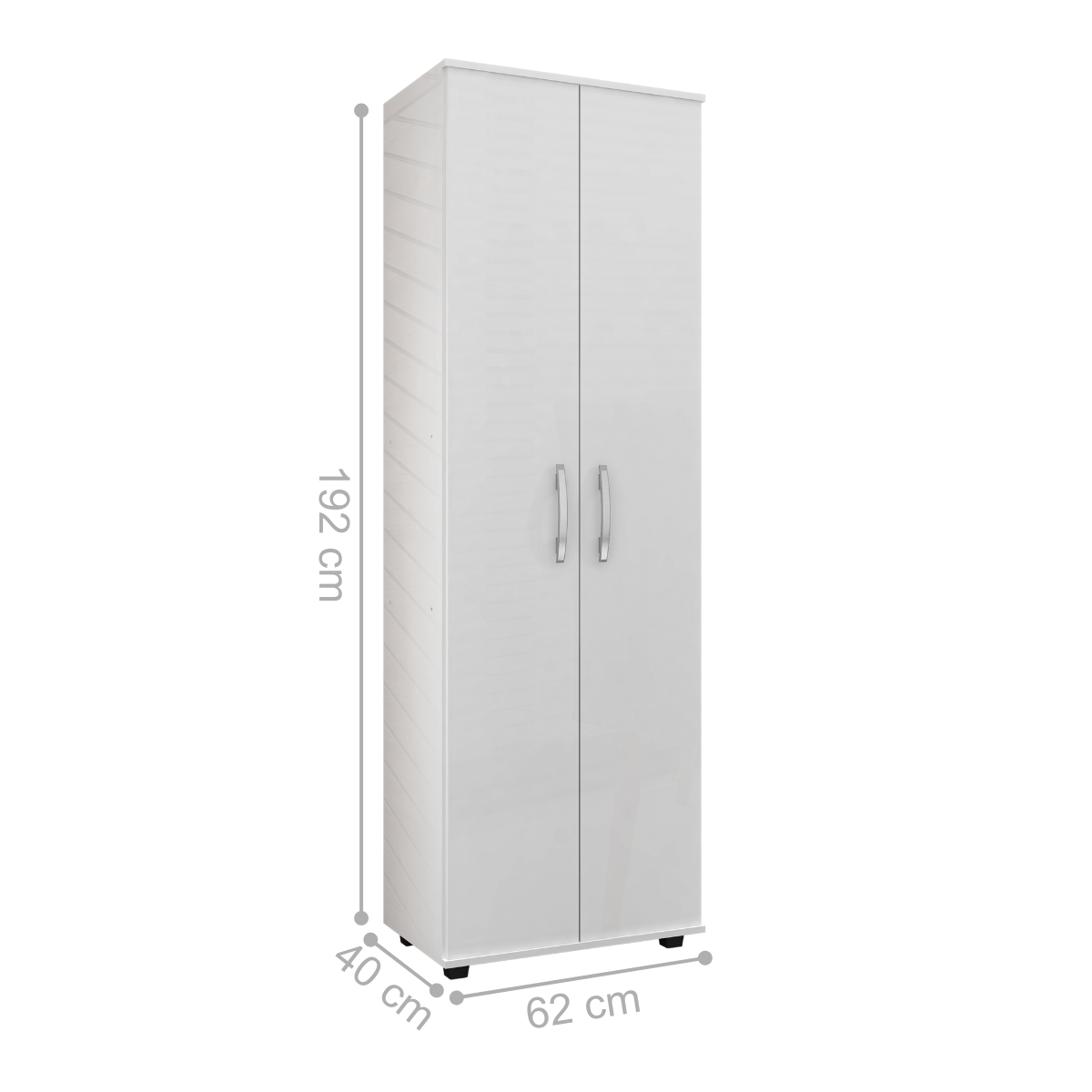 Armário Multiuso com 2 Portas Floriano Branco