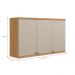Armario Aereo 3 Portas Gramado Jequitiba Off White