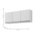 Armario Aereo California 3pts 1,20m  branco  