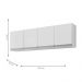 Armario Aereo California 4pts 1,60m  branco  