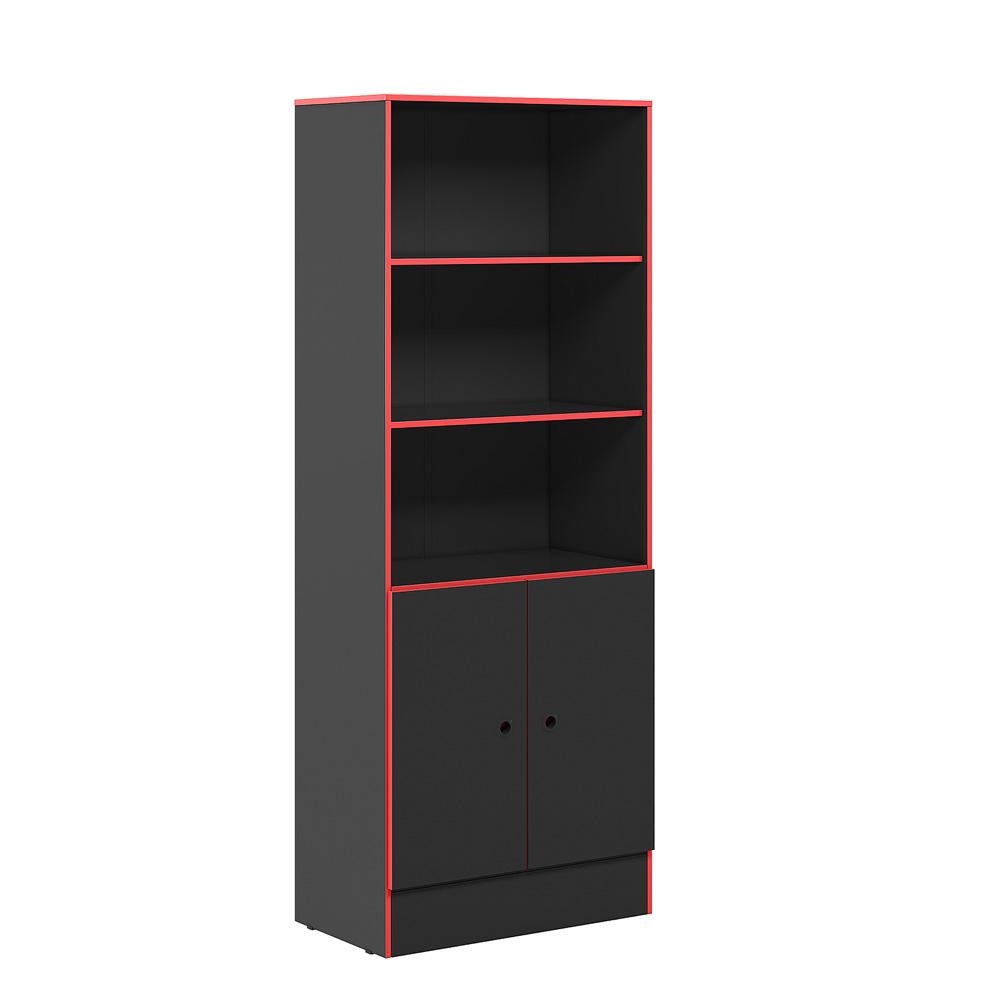 Armario Gamer Gorizia Preto Vermelho