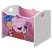 Baú Organizador Infantil Adamantina  Rosa Branco