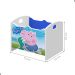 Baú Organizador Infantil Adamantina Azul Branco