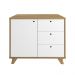 Balcão 3 Gavetas Capri Olmo Branco