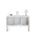 Balcão Buffet Bolzano Branco Cobre