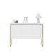 Balcão Buffet Bolzano Branco Dourado