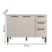 Balcão Cozinha com Tampo e 2 Portas New Nogueira Off White