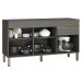 Balcão com Tampo e 3 Portas Leicester Gris