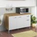 Balcão de Cozinha 2 Portas 1,20m Cheltenham amendoa branco  