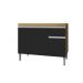 Balcão de Cozinha 2 portas Oxford amendoa preto  