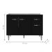 Balcão de Cozinha 3 Portas Cheltenham Preto Fosco