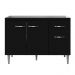 Balcão de Cozinha 3 Portas Cheltenham Preto Fosco