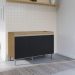 Balcão de Cozinha 3 Portas Northampton amendoa preto  