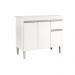 Balcão de Cozinha 3 portas Oxford branco  