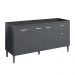 Balcão de Cozinha 4 Portas 1.5 Exeter Cinza Fosco