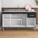 Balcão de Cozinha 4 Portas 1.5 Exeter Preto Fosco