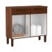 Balcão de Cozinha com 2 Portas Nantes Ripado Off White