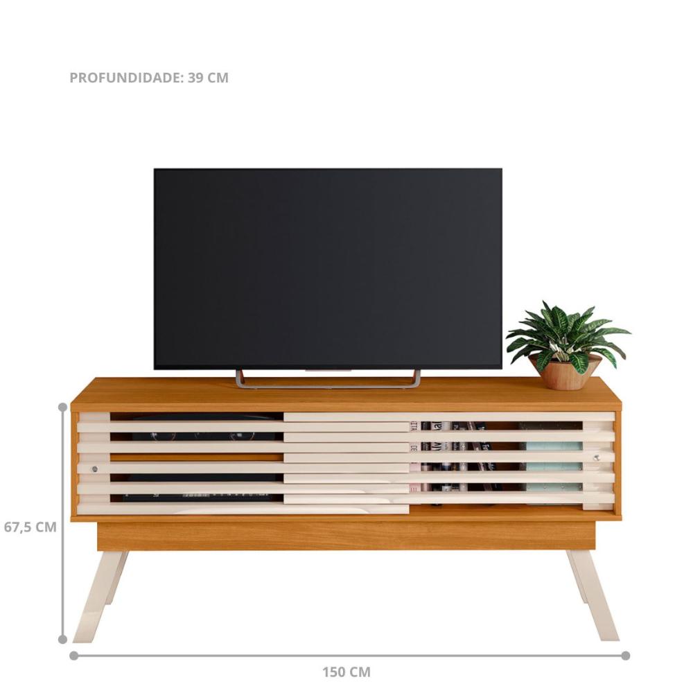 Bancada 2 Portas 1.5 Arcelia Cinamomo Off White