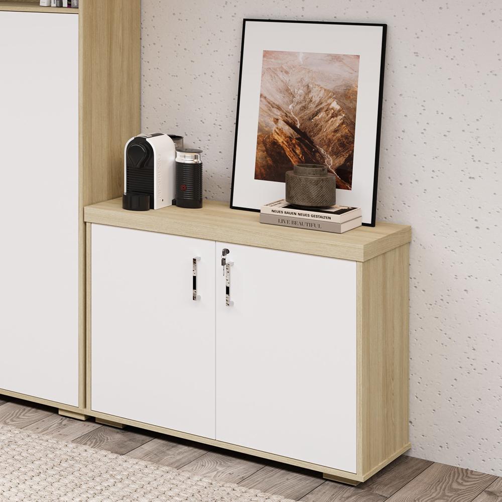 Bancada 2 Portas Islington Carvalho Branco