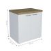 Bancada 2 Portas Portsmouth Olmo Branco