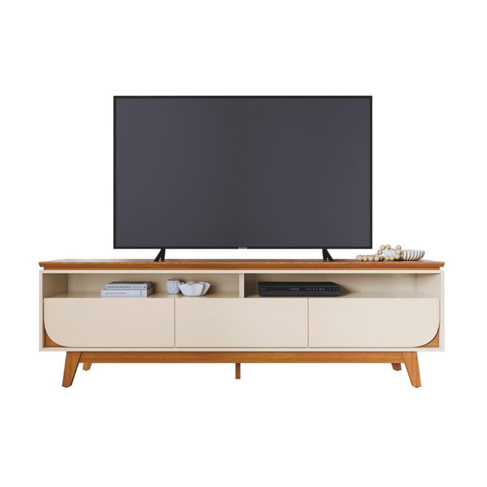 Bancada Para TV 75 Polegadas Orion Cinamomo Off White