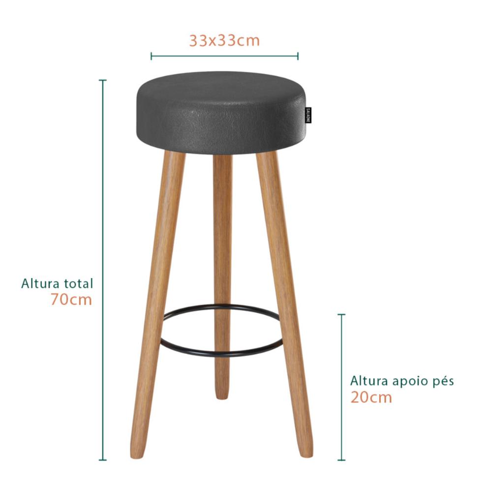 Banquetas Estofada Novo Hamburgo Preto