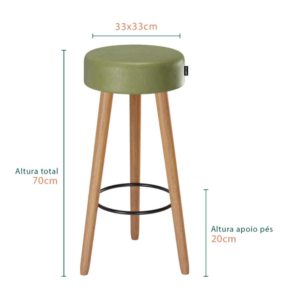 Banquetas Estofada Novo Hamburgo Verde