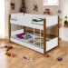 Beliche Infantil Montessori com Colchão Clara Branco e Mel
