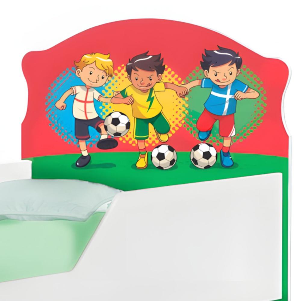 Bicama Infantil Adesivado Futebol Meninos Rosa