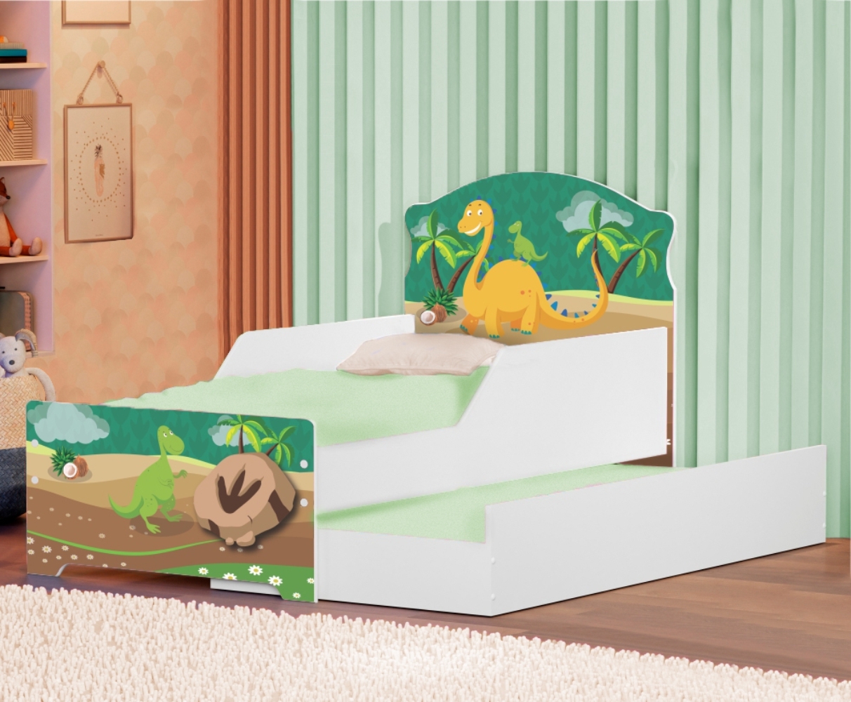 Bicama Infantil Uly Dinossauro com Colchões