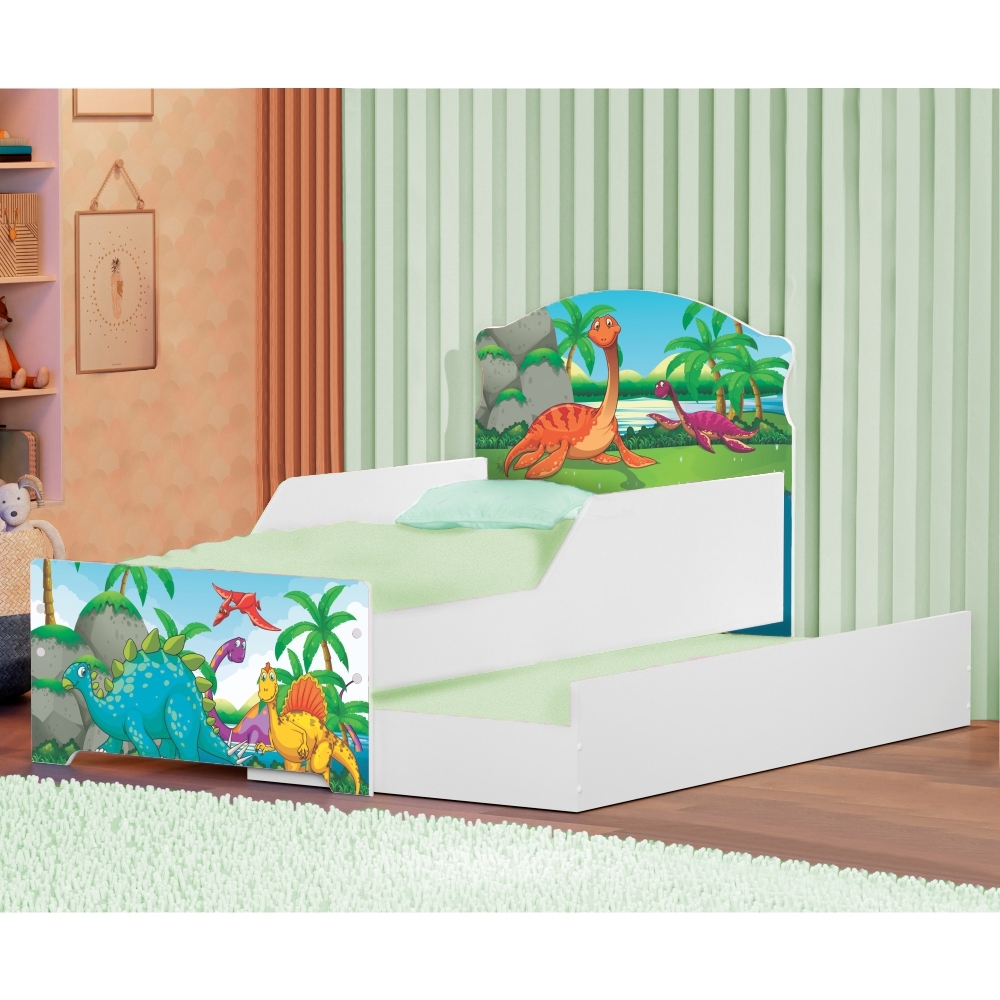 Bicama Infantil Uly Floresta Dinossauros com Colchões