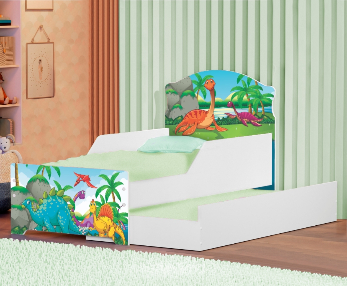 Bicama Infantil Uly Floresta Dinossauros com Colchões